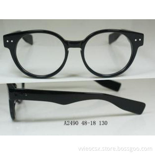 Small Round Acetate Ladies Optical Frames For Women , Leopa